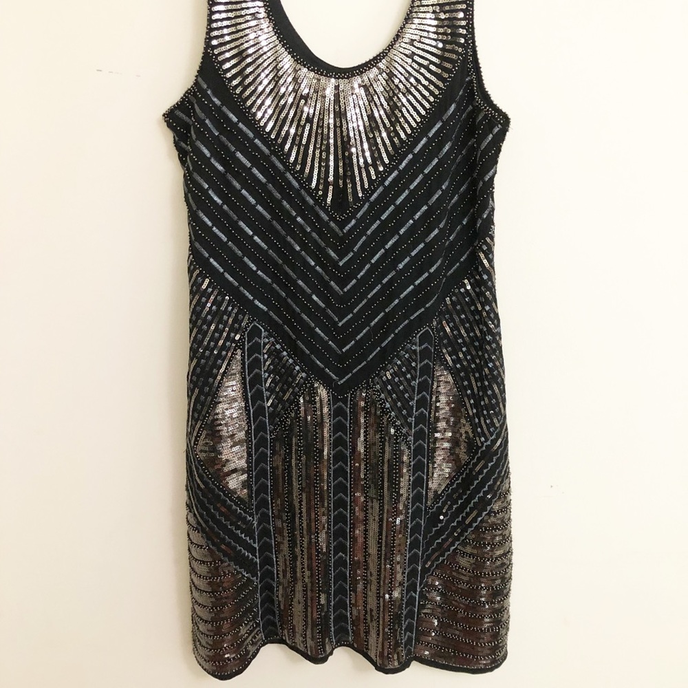 Cupio Sequin Black Dress
